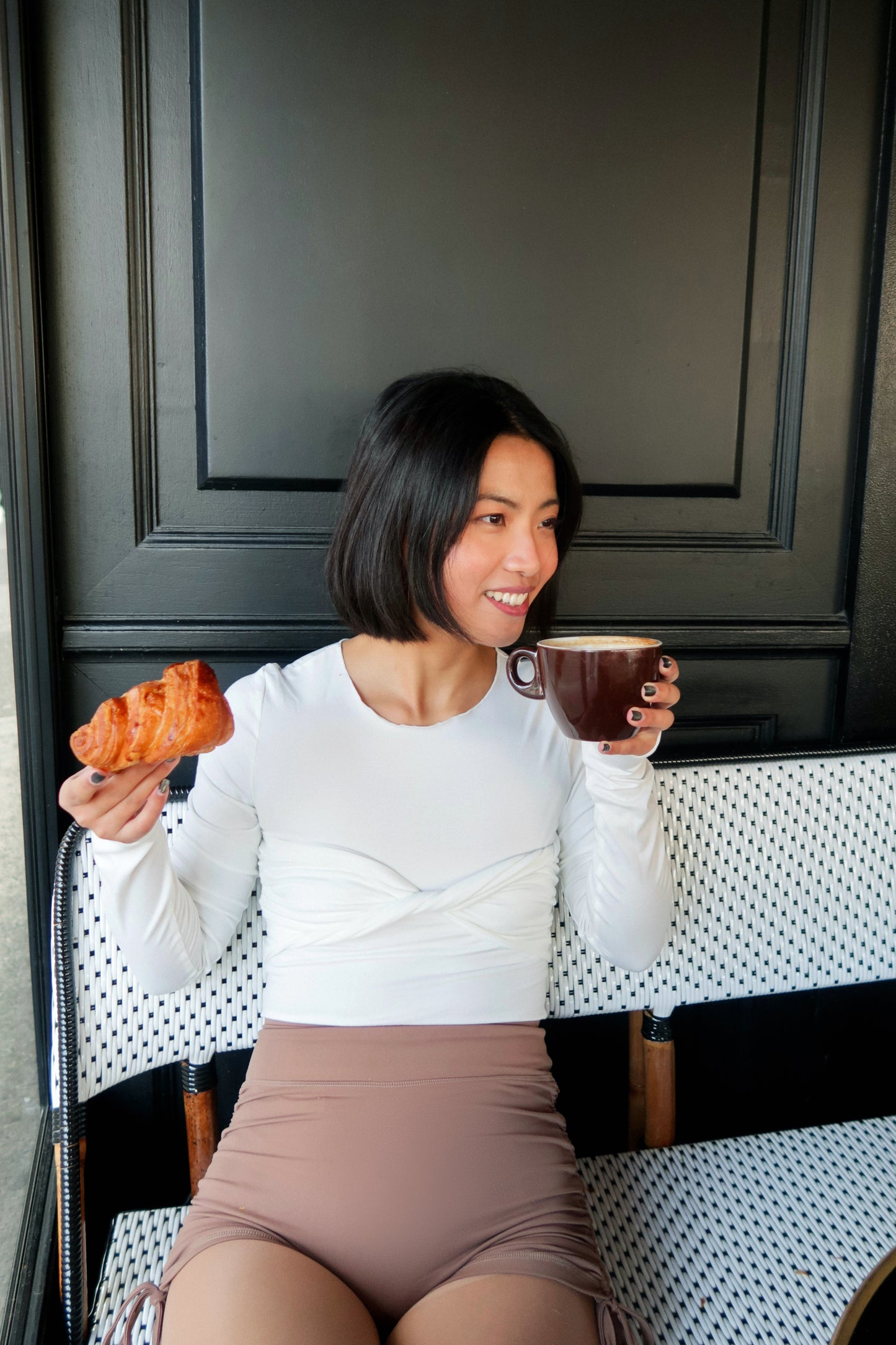 Café au lait - bandeau bodysuit